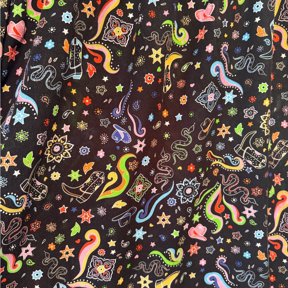 Never Fully Dressed Multicolor Paisley Long Sleeve Dress - Picture 4 of 8